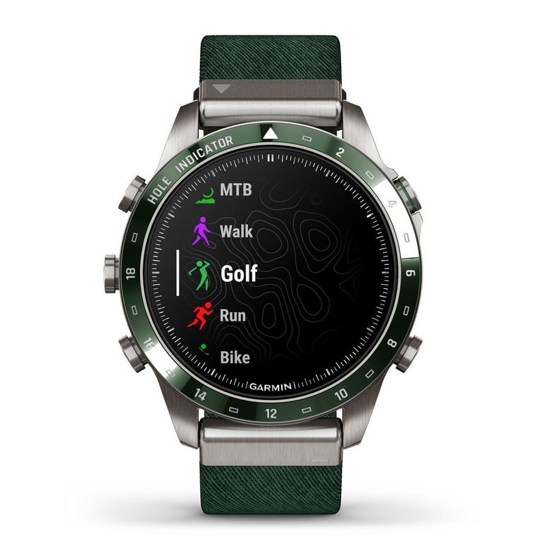 Smartwatch da uomo Garmin MARQ Golfer (Gen 2) in titanio da 46 mm