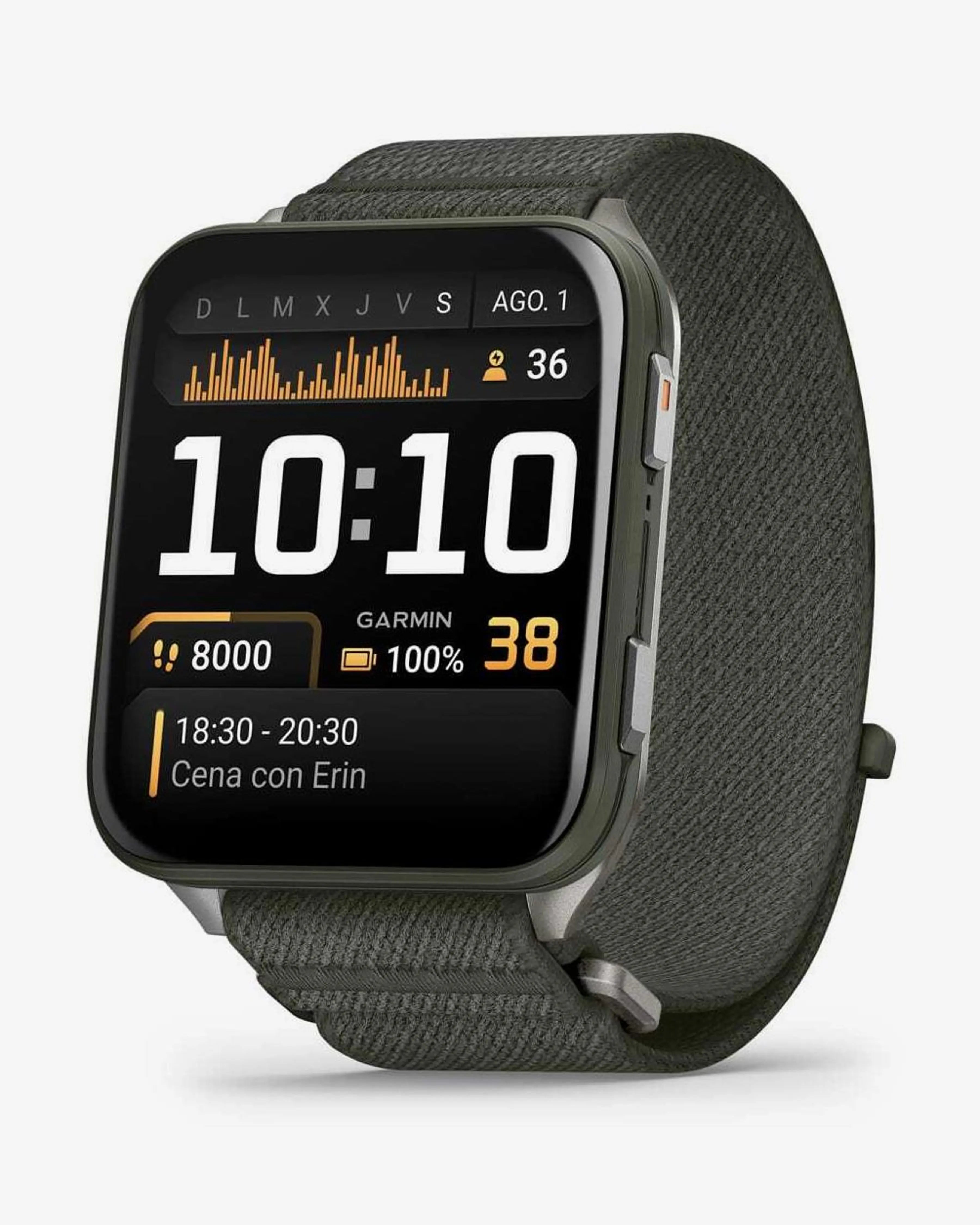 Garmin Venu X1 verde con cinturino verde